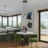 Lampa wisząca ESTRIA 1 beżowa/zielona oliwka
